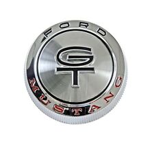 New 1966 Ford Mustang Gt Gas Cap Chrome Twist On With Cable