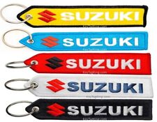 Suzuki Motorcycle Off Road Street Jetski Double Sided Embroidered Keychain Tag