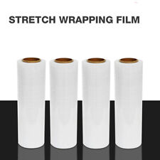 18x1500ft 100 Gauge Clear Pallet Wrap Stretch Films Hand Shrink Wrap 4 Rolls
