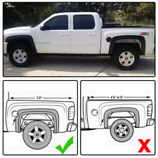 Fender Flares Fit For 2007-13 Chevy Silverado 1500 Crew Cab 5.8 Bed Wheel Cover