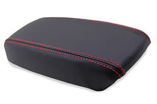 Fits 94-01 Acura Integra Faux Leather Armrest Console Cover Red Stitch