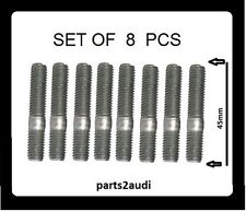 Exhaust Manifold Stud Fits Volvo - 4 Cylinder Non Turbo Engine Set Of 8 Pcs