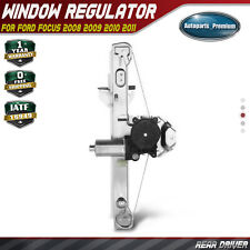 Rear Left Window Regulator Motor Assembly For Ford Focus 08-11 4door W 2-pin