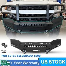 Off-road Front Bumper 2019-2021 Chevy Silverado 1500 Assembly W 2led D-rings