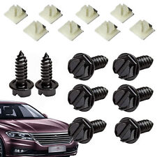 Black Anti Theft Bolts License Plate Security Self-tapping Screws With Fixed Buc