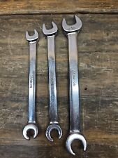 Snap-on Rxs10 Rxs12 Rxs16 Flare Nut Line Wrench Set 3 Pc Open End