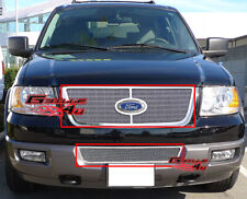Fits 2003-2006 Ford Expedition Stainless Mesh Grille Combo