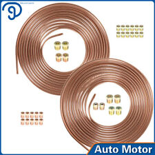 25 Ft. Of 14 316 Copper Nickel Brake Line Tubing Kit And 32 Fittings