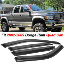 For 2002-2009 Dodge Ram Quad Cab 1500 2500 3500 Window Visors Sun Rain Guards