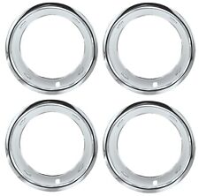15 2.5 Chevy Bowtie Chrome Stainless Steel Trim Ring Set 15x7 Rally Wheels