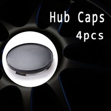 4pc 68mm Black Abs Car Wheel Center Hub Caps Covers Set No Emblem Accessories