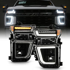 Switchback Full Led Projector Headlights For 2020-2023 Silverado 2500hd 3500hd