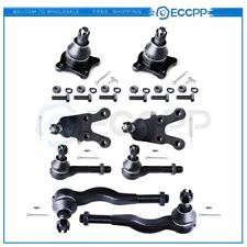 8x Front Lower Upper Ball Joints Tie Rods For 1997-2004 Mitsubishi Montero Sport