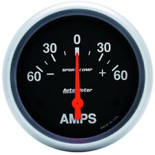 Autometer 2-58in Electric 60-0-60 Amps Ammeter