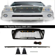 Black Plastic For Toyota Tacoma 2005-2011 Front Grille Bumper Hood Mesh Grill