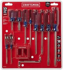 Craftsman 12 Pc Screwdriver Set Phillips Slotted Magnetizer New Cmht65044