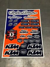 Troylee Designs Ktm Sticker Decal Sheet Go Pro Mcqeen Racing Deco Stickers