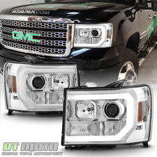 Updated Led Tube Style 2007-2013 Gmc Sierra 1500 2500 3500 Projector Headlights