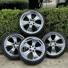 Set Of 4 Armano 20x8.5 5x112 Mercedes Audi Chrome Wheels Rims Tires 20 Inch