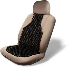 Black Car Wooden Beaded Seat Cover Massage Cushion Premium Quality Double Strung