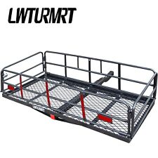 Lwturmrt Foldable Hitch Cargo Carrier Mounted Basket Luggage Rack W 2 Receiver