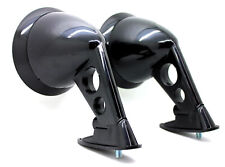 New Black Front Fender Mount Side View Mirror Set Jdm Racing-style Universal Fit