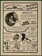 Super Bell Axle Brake Kit Spindles Spring Shock Perchs Vintage Print Ad 1980