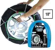 Pair Of 9mm Car Tyre Snow Chains For 18 Wheels Txr9 Hatchback Saloon Estate