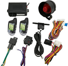 Vehicle Security Paging Car Alarm 2 Way Lcd Sensor Remote Engine Start System 