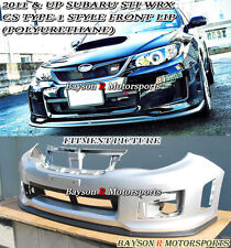 Fits 11-14 Subaru Impreza Wrx Sti Cs Type-1 Style Front Lip Urethane