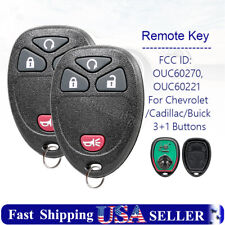 2 For Chevy Avalanche 2007 2008 2009 2010 2011 2012 2013 Remote Control Key Fob