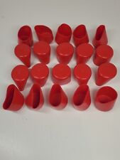 Lot 20 1 34 Red Round Pipe End Cover Cap Pvc Vinyl Flexible Rubber Tube Plug