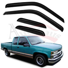Window Visor Vent Shades Guards Deflectors For 88-99 Chevy Ck 1500 Extended Cab