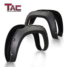 Black Fender Flare For 2016-2023 Toyota Tacoma Matte Bolt-riveted Style Textured