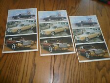 1979 Chrysler New Yorker Newport Announcement Postcards - Vintage 3 For 1
