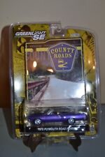 Greenlight Se County Roads 1970 Plymouth Road Runner Convertible Purple Le