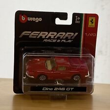 Bburago 143 Ferrari Dino 246 Gt Red Diecast Metal Car Race Play Toy