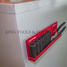 New King 11 Magnetic Socket Tray Holder Organize Hardware Tool Durable Steel
