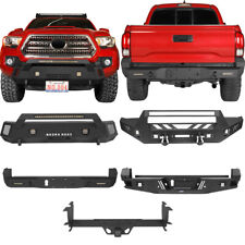 Hooke Road Front Rear Bumper Skid Plate Armor Guard Fit Toyota Tacoma 2016-2023