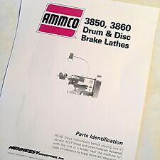 Ammco Parts Identification Manual 3850 3860 Drum Disc Brake Lathes