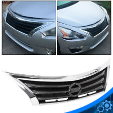 Front Bumper Grille Upper Grill Assembly Chrome For 2013 - 2015 14 Nissan Altima