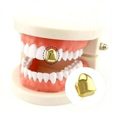 Hip Hop 14k Gold Plated Single Tooth Solid Grillz Grill Cap With Mold Kit Usa