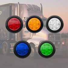 2 Inch Round 7 Led Side Marker Clearance Lights Truck Trailer Rv Lampamberred