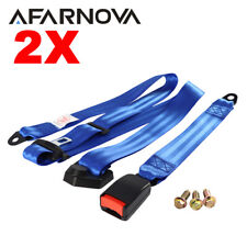 2 Sets Cars Cars Blue 3 Point Harness Seat Strap Seat Belt Cars Universal