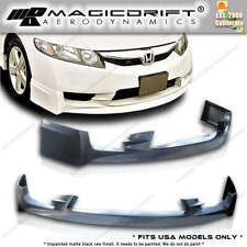 For 09 10 11 Honda Civic 4dr Mugen Mu Style Front Bumper Chin Lip Body Kit