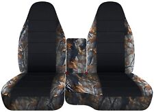 Fits 1991-2012 Ford Ranger Car Seat Covers 60-40 Console Covercamo Tree Combo