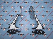 1957-1958 Buick Outside Rear View Mirrors. Pair. Chrome W Gaskets Hardware