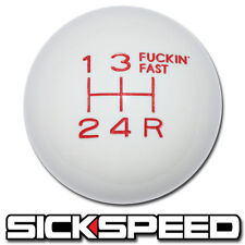 Whitered Fing Fast Shift Knob 5 Speed Short Throw Shifter Selector 12x1.75 K05