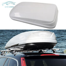 White 14 Ft Car Roof Top Cargo Box Carrier Roof Mount Luggage Storage 2 Locks