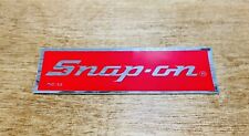 Vintage 1980s Snap On Tools Small Logo Foil Decal Sticker Old Stock